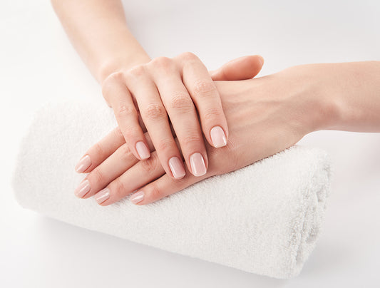Soft, moisturized hands after a paraffin wax treatment.