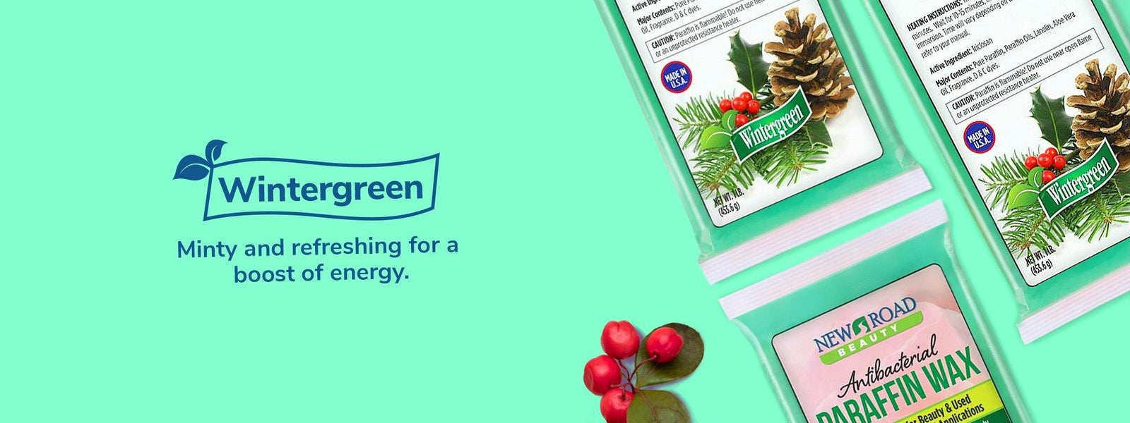 Wintergreen Paraffin Wax - New Road Beauty