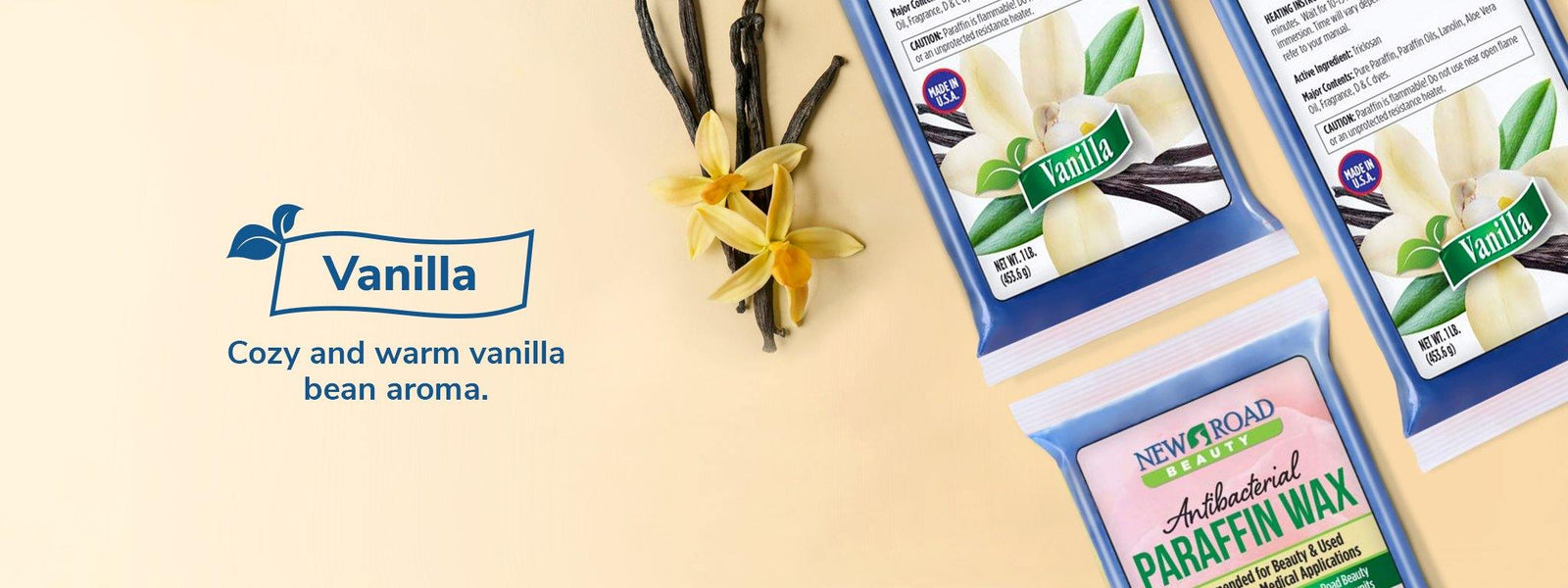Vanilla Paraffin Wax - New Road Beauty