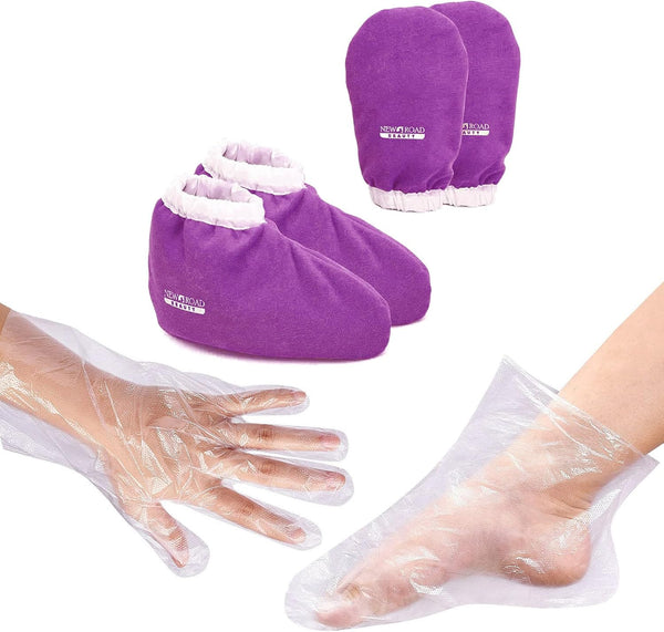 paraffinbad handschuhe Paraffin Wax Treatment Glove and Bootie Set Combo Pack