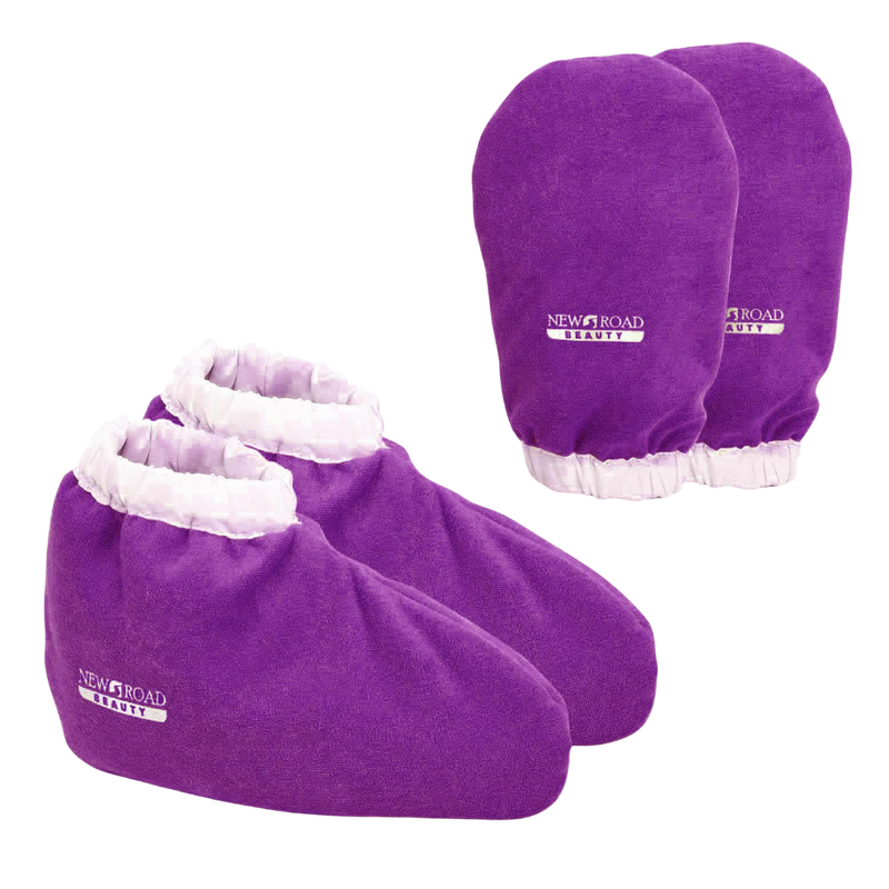 Paraffin Wax Treatment Glove and Bootie Set - Purple