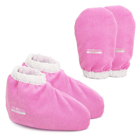 Paraffin Wax Treatment Glove and Bootie Set - Pink