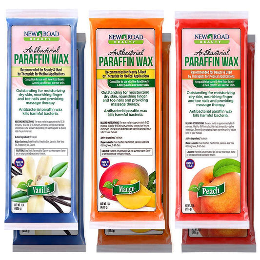 Combo 6-Pack Paraffin Wax To Moisturize Skin - Vanilla, Mango, Peach