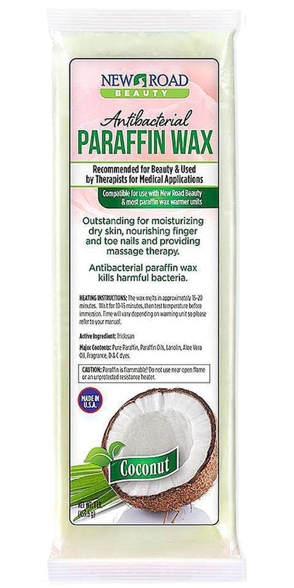 New Road Beauty Coconut Paraffin Wax Kit for Hands and Feet, Blue Mitts/Booties