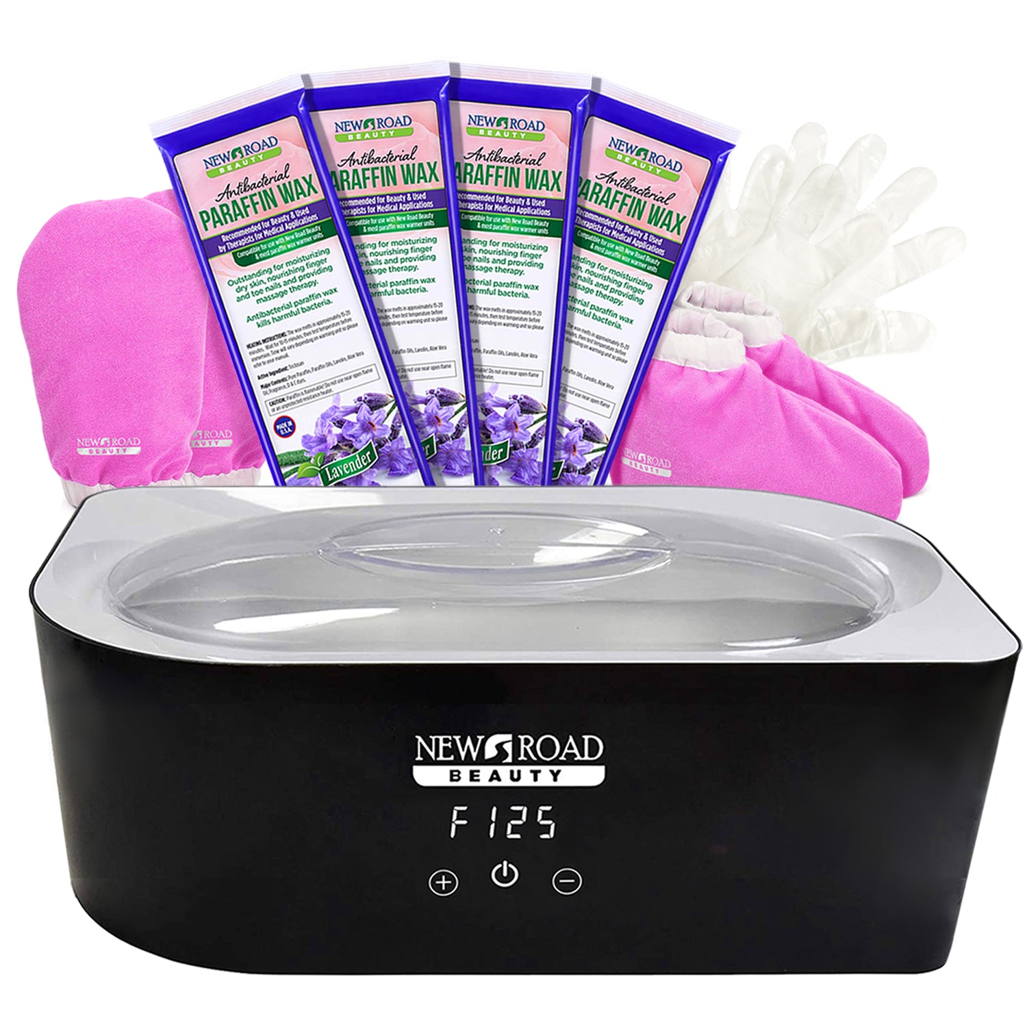 New Road Beauty Paraffin Wax Kit for Hands and Feet, Lavender