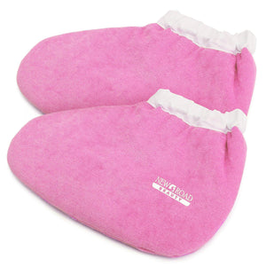 Paraffin Wax Pink Booties to use while doing a paraffin wax treatment.
