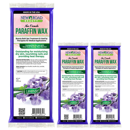 Lavender Paraffin Wax 3-Pack for Soft, Moisturized Hands and Feet