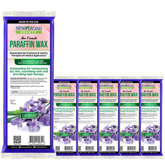 Lavender Paraffin Wax 6-Pack to Soften and Moisturize Habds, Feet and Elbows  Edit alt text