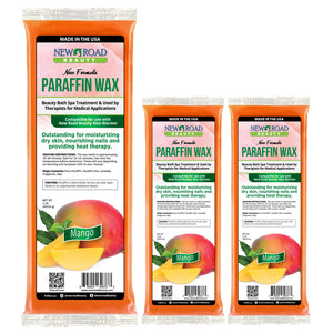 Mango Paraffin Wax 3-Pack for Soft, Moisturized Hands, Feet and Elbows