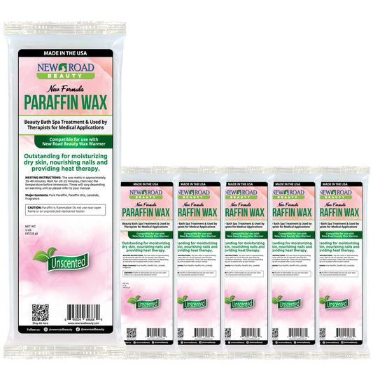 New Road Beauty Unscented Paraffin Wax 6-Pack for Dry Hands, Feet and Elbows  Edit alt text